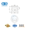 Edelstahl-Glastür-Drehsystem, Glaspunkt, fester Beschlag, Patch-Beschlag, Pivot-DDGP021