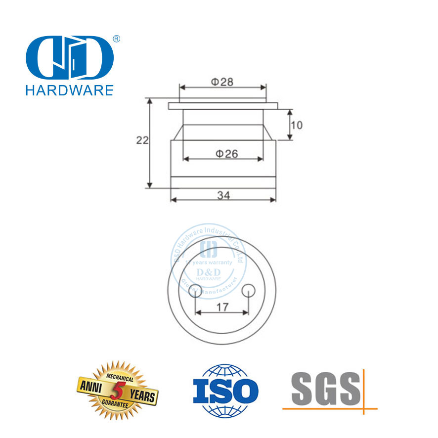 Edelstahl-Glastür-Drehsystem, Glaspunkt, fester Beschlag, Patch-Beschlag, Pivot-DDGP021
