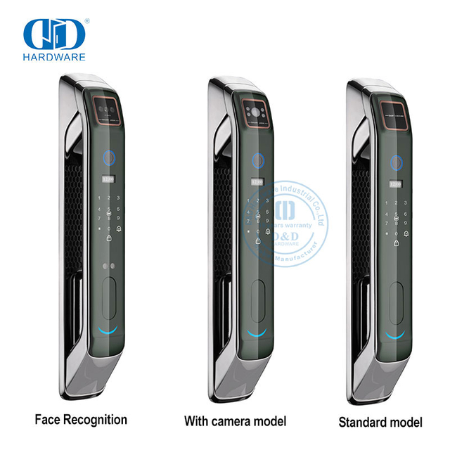 WiFi-Kamera, überwacht Audio und erfasst Bilder, automatische Fingerabdruck-/Handflächen-/Gesichtserkennung, Türschloss – DDEL008