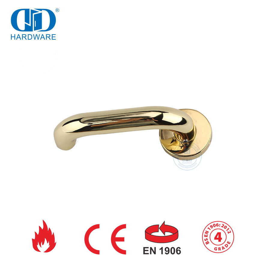 Hebelgriff aus Edelstahl 304 BS EN 1906 für Holztüren-DDTH001-PVD