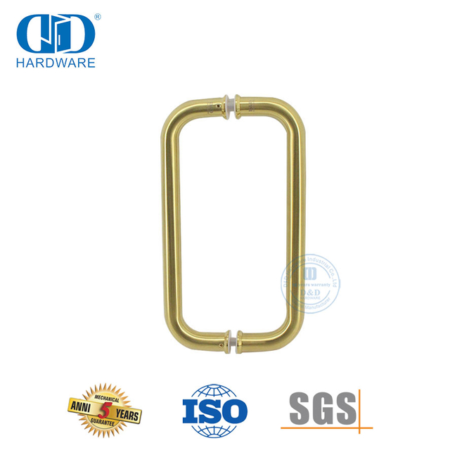 Badezimmertür-Zubehör, Handtuchhalter, Schiebetür aus Glas, Rücken an Rücken, Ziehgriff-DDPH007-A-SB