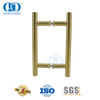 Satinierter Messing-Finish, H-förmiger Edelstahl-Rohr-Druck-Türgriff für Badezimmer-DDPH001-A Φ22-SB