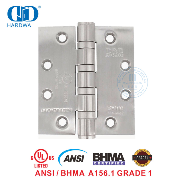 BHMA ANSI Grade 1 Heavy Duty Commercial Innentürscharnier für Saudi-Arabien-DDSS001-ANSI-1-5x4,5x4,8mm