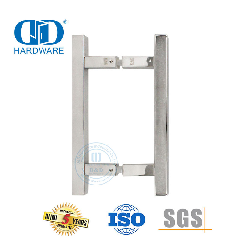 Griff aus poliertem, verspiegeltem Edelstahl für gewerbliche Glastüren-DDPH016-A Φ25-PSS