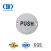 Push-Pull-Türschild aus Edelstahl, rundes Schild, Signaturschild für öffentliche Waschräume, Toilettentür, DDSP009