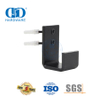 Edelstahl-schwarze Wandhalterung, verstellbare Schiebe-Scheunentor-Hardware, Bodenführung, Tür-Unterbodenführung-DDBD087