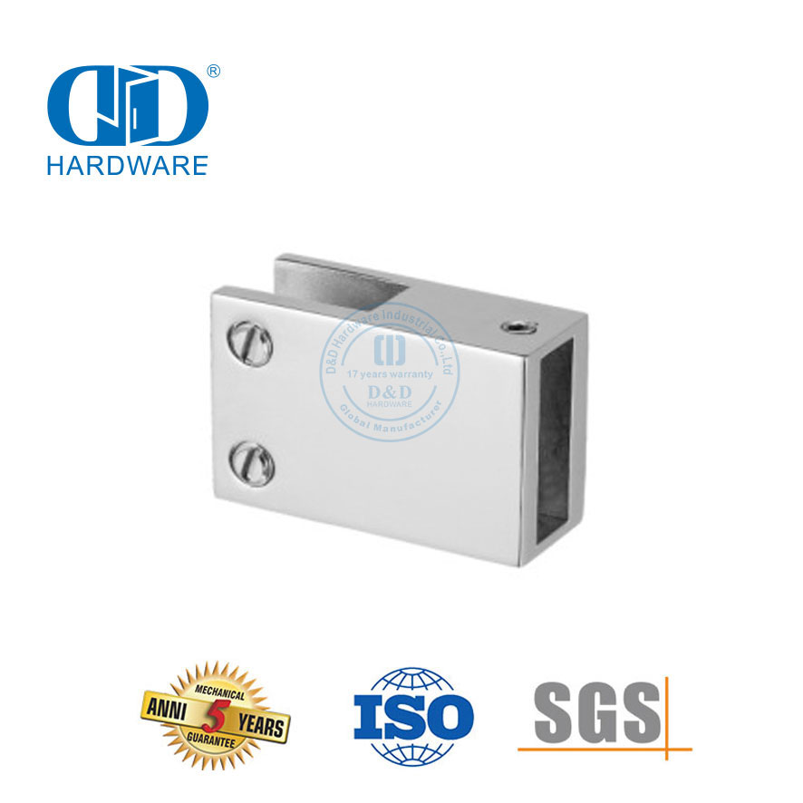 Edelstahl-Duschkabinen-Trennwände, rahmenlose Glas-Duschpaneel-Stützstangen-Verbindungsstück-DDSC012