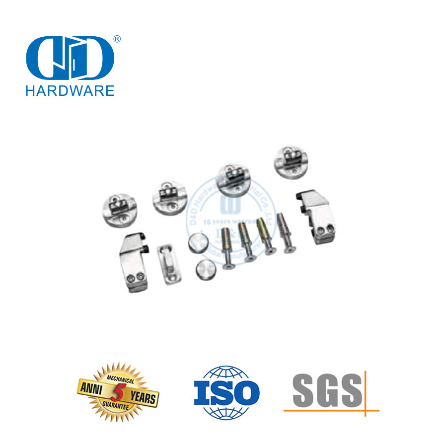 Industrielle Edelstahl-Hochleistungs-Glastür-Kits, Schiebe-Scheunentor-Hardware-Set-DDBD046