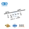 Edelstahl-Hausschrank-Doppeltür-Kits Schiebeglas-Scheunentor-Hardware Türzubehör-DDBD047