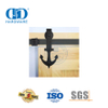 Modernes Design aus Edelstahl, schwarzes Türschloss-Set, Schiebe-Scheunentor-Hardware, Tür-Hardware-Schienen-Set-DDBD011