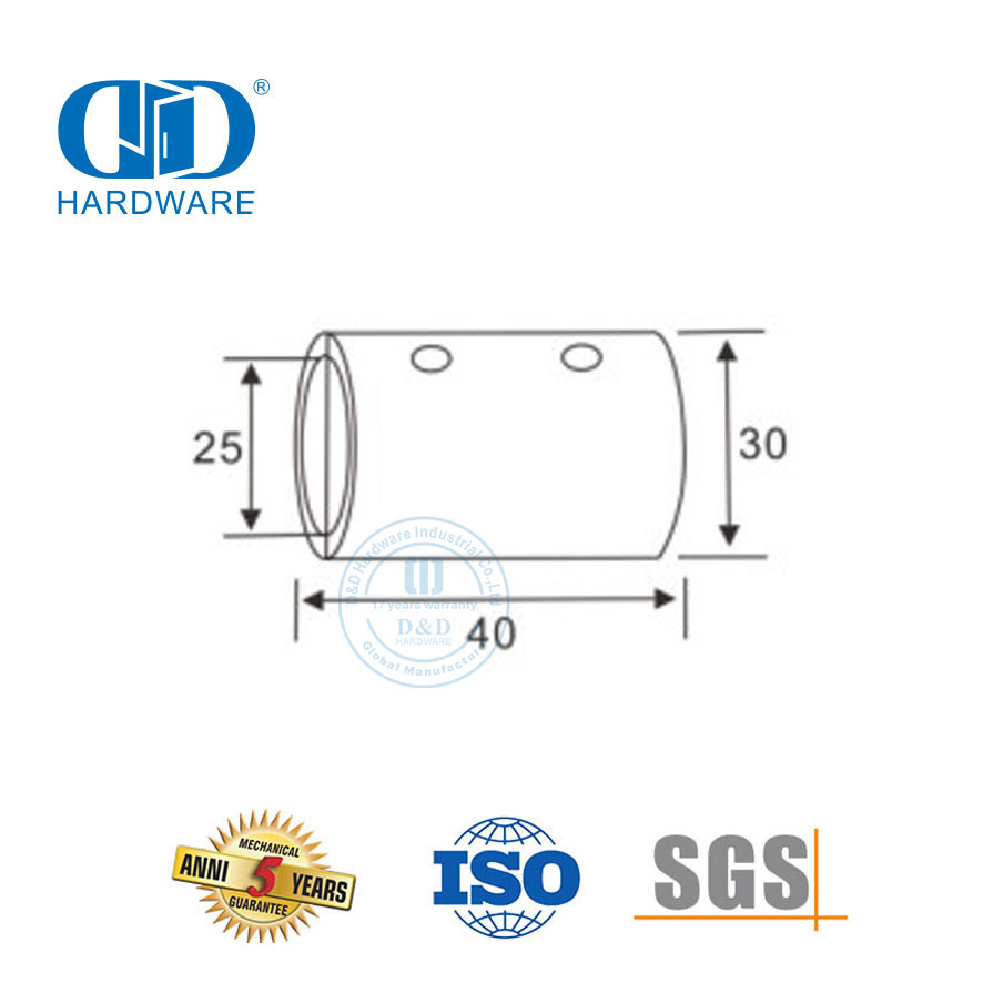 Edelstahl-Duschkabinensystem, rahmenloses Glasduschpaneel, Glaspaneel-Halterungsverbinder-DDSC033