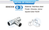 Edelstahl-Rundrohrverbinder, kommerzielles Duschkabinensystem, Glasplatten-Halterungsverbinder-DDSC036