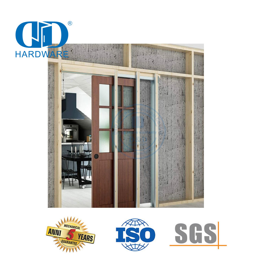 Edelstahl-Scheunenholztürbeschläge Taschentürrahmenbeschläge für 48-Zoll-Türbreiten-DDBD062