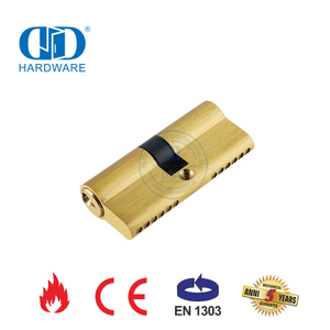 EN 1303 Satin Messing Euro Standard Universal Hardware Doppelzylinderschloss-DDLC003-70mm-SB