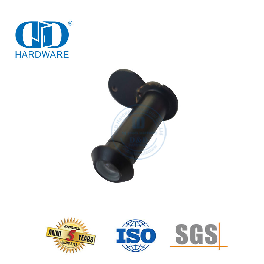 D & D-Hardware 160 Grad Black Door Viewer Peephole Hersteller-DDV001
