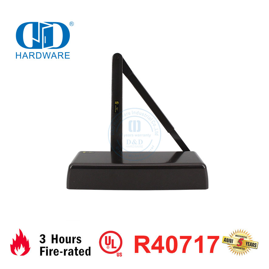 UL-gelisteter Feuerwiderstands-Hübscher Design-Aluminiumlegierungs-Parallelarm-Hydraulik-Rücklaufsperre-verstellbarer Ausgangs-/Eingangstürschließer-DDDC060