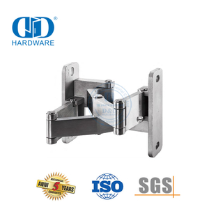 2D verstellbares verstecktes Scharnier aus Edelstahl, verstellbar um 160–180 Grad, Innen- und Außentürscharnier-DDCH0019