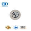 Edelstahl-Rauchverbot, rundes Schild, Warnschild, öffentliches, hohles Metalltür-Signaturschild-DDSP008