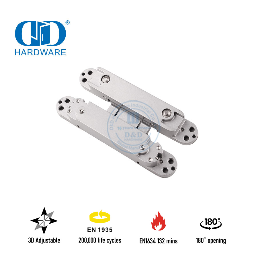 Feuerfestes EN1935 verdecktes Türscharnier für Schlafzimmertür-DDCH008-G40