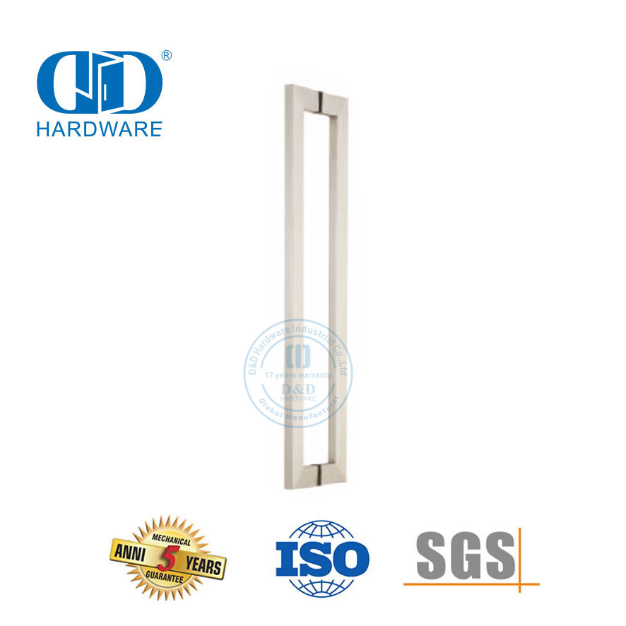 Edelstahl-Türbeschläge für den Außenbereich, Hauptglastür-Zuggriff, Allure-Zuggriff-DDPH015