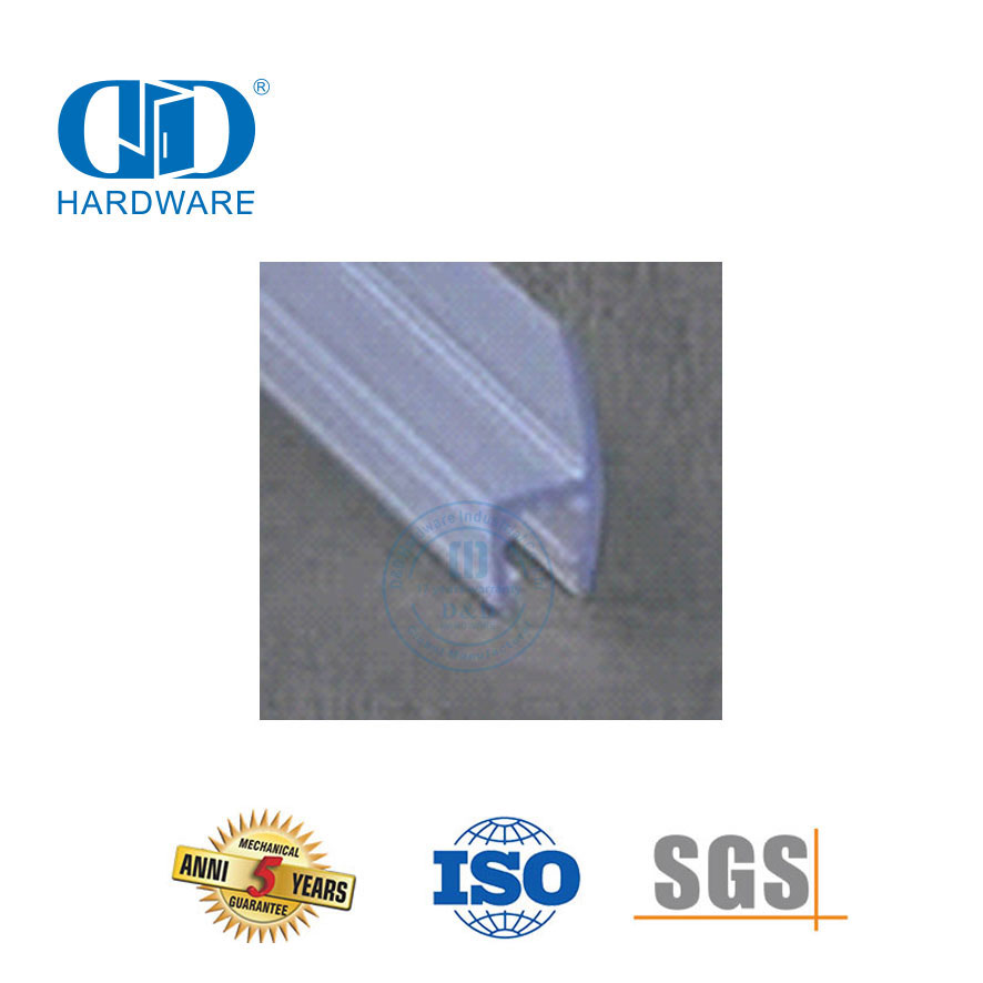 PVC Wasserdichter Dichtungsstreifen Glastürzubehör Duschschiebetür Silikonkautschuk-Dichtungsstreifen-DDWS008