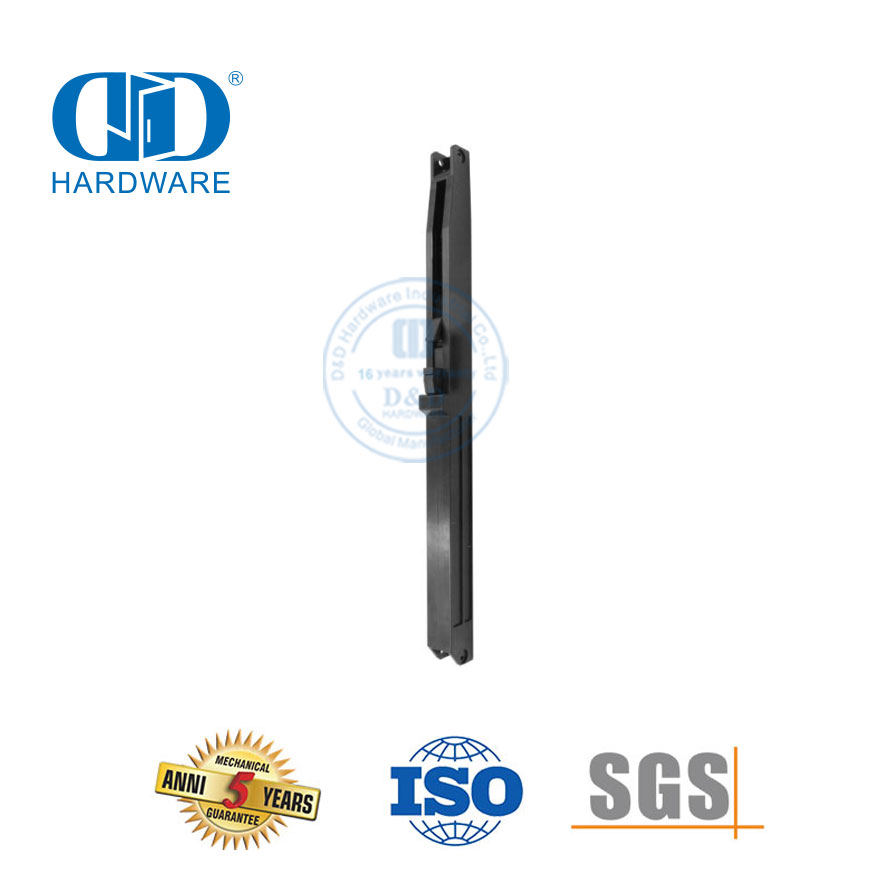 Edelstahl-Schwarz-Soft-Close-Schiebetür-Kits ohne Bohrloch, Scheunentor-Hardware-Kit-DDBD136