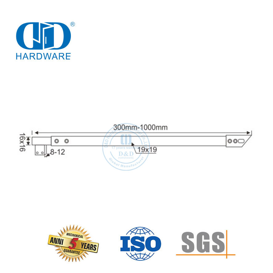 Gewerbliche Duschkabinen aus Edelstahl, Duschkabinen-Trennwände, Glastür-Hardware-DDSC025