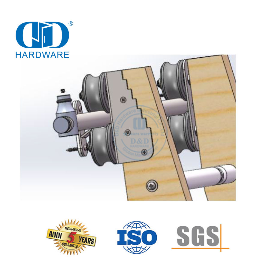 Edelstahl-Scheunentor-Hardware, Vordertür-Zubehör, Eingangsgriff, Holz-Schiebetür, Leiter-Hardware-DDBD029