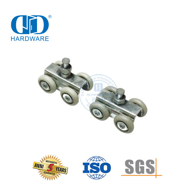 Edelstahl-Außen-Innen-Schiebetür, Vierrad-Rollen-Hardware, Schiebe-Scheunentor-Hardware, Möbel-Hardware-DDBD056