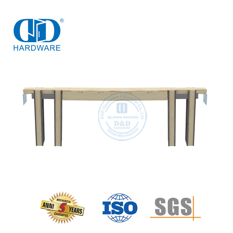 Doppeltür-Verbindungssatz aus Edelstahl, Pocekt-Türrahmen, Schiebe-Scheunen-Hardware, Teil-DDBD065