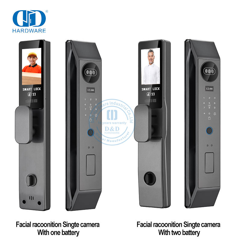 Sicherheitstür Cat Eye Home Kameraerkennung Digitales intelligentes intelligentes Schloss mit Fingerabdruck -DDEL006