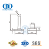 Basic Customized Made in China T-Form Beliebter hochwertiger goldschwarzer Türstopper.-DDDS021