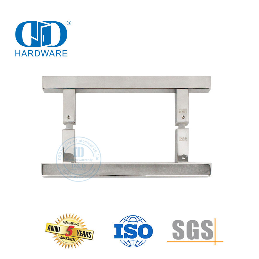 Griff aus poliertem, verspiegeltem Edelstahl für gewerbliche Glastüren-DDPH016-A Φ25-PSS