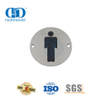 Edelstahl-Feuer-Signatur-Hängetafel-Schild, männliches Badezimmer-WC-Schild-DDSP001
