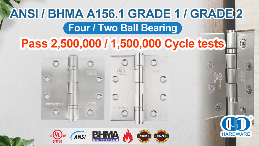 Verbesserung der Türfunktionalität: Ein umfassender Überblick über ANSI-Türscharniere und kugelgelagerte Türscharnierbeschläge