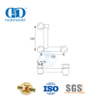 Edelstahl-Glaswand-Eckschwingtürbeschlag über Paneel-Drehglas-Hardware-DDGP009