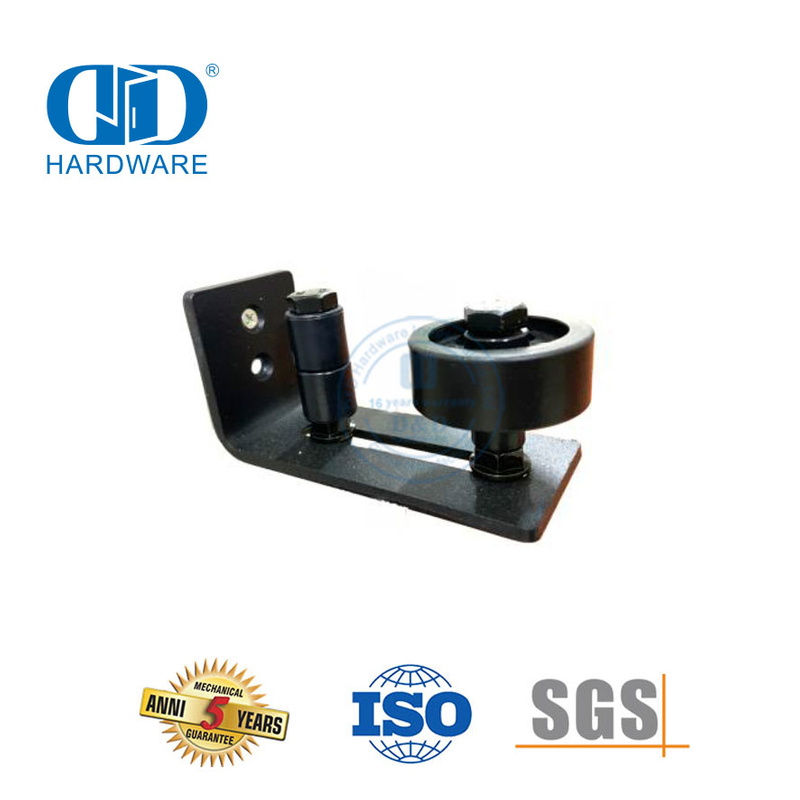 China Factory Edelstahl schwarz Farbe Scheunentor-Hardware-Zubehör Türschutzführung Hardware Baubeschläge-DDBD075