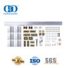 Hochwertiges Edelstahl-Schiebe-Falttür-Set, Türsystem-Hardware, Bypass-Scheunentor-Hardware-DDBD071
