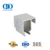 Hotel-Bürogebäude-Hardware Edelstahl-Eisen-Glas-Hardware-Schiebetürrohr für Badezimmer-DDGS144