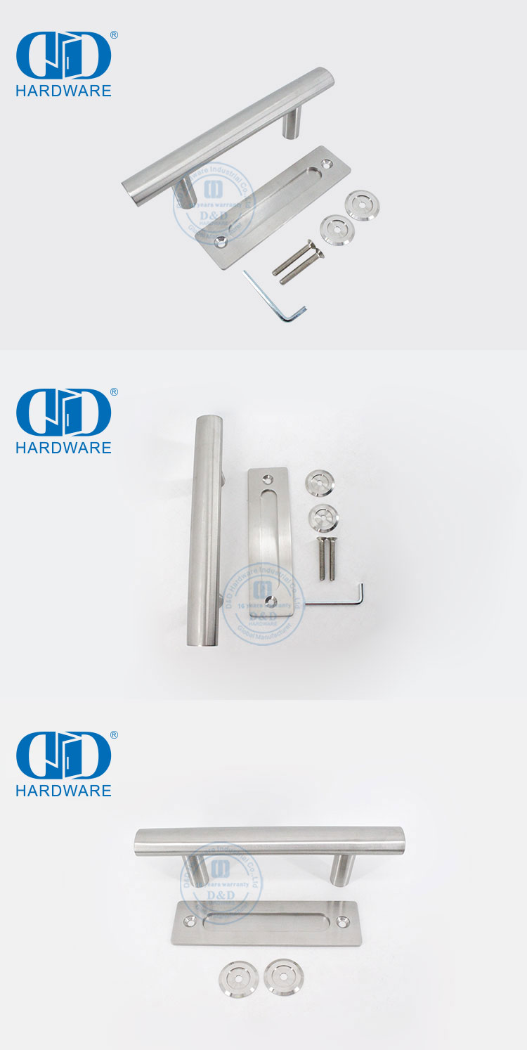 Edelstahl Modernes Design Kommerzielle Wohnmöbel Schiebetür Scheune Zuggriff Rückplatte Türgriff-DDBD101 SSS
