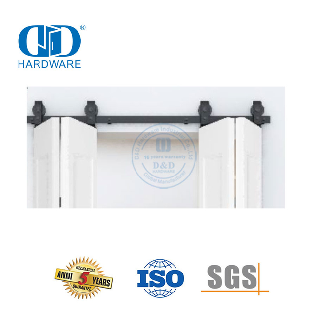 Hochwertige Edelstahl-Bypass-Scheunentor-Hardware, Schiebe-Scheunentore, antike Schiebetür-Hardware-DDBD028