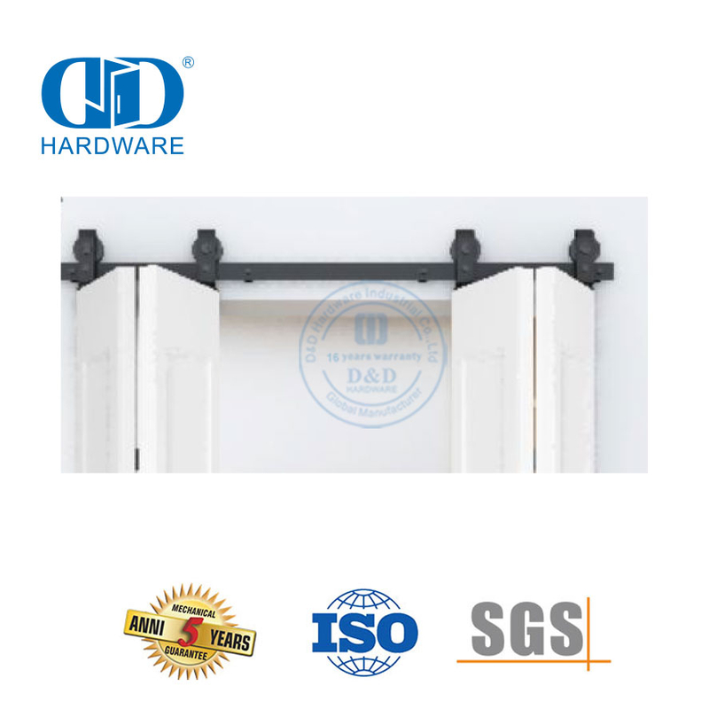Hochwertige Edelstahl-Bypass-Scheunentor-Hardware, Schiebe-Scheunentore, antike Schiebetür-Hardware-DDBD028