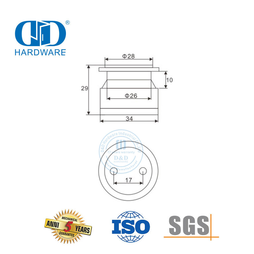 Großhandel für Edelstahl-Schiebetür-Hardware, Rollen, Glas-Piont-Beschlag, Möbel-Hardware-DDGP020
