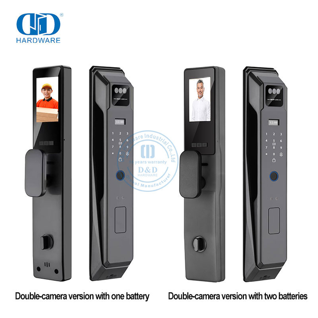Neue 3D-Gesichtserkennung Palm Vein Fingerabdruckkarte Electron Security Home Digital Smart Türschloss -DDEL005