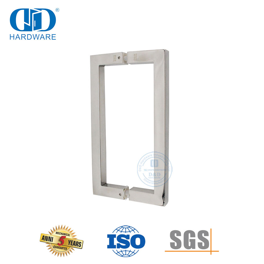 Neues Design SUS316 D Vierkantrohr-Zuggriff für Glastür-DDPH015-E-PSS