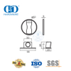 Neues Modell Zink rund Kaffee MSN Schwarz Möbeltürzubehör Magnetischer Bodentürstopper-DDDS037