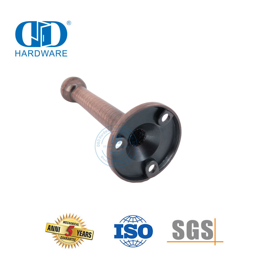 Basic Customized Made in China T-Form Beliebter hochwertiger goldschwarzer Türhalter.-DDDS021