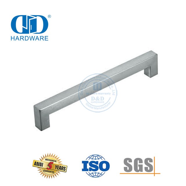 Möbel-Hardware-Griffe, mattschwarzer Edelstahl, hohler Küchenschrank-Türgriff, DDFH033
