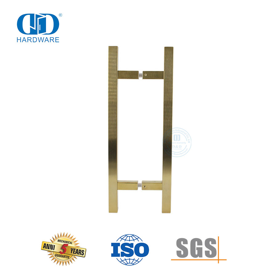  Fortschrittlicher rostfreier Duschtür-Ziehgriff aus Edelstahl-DDPH016-D-SB