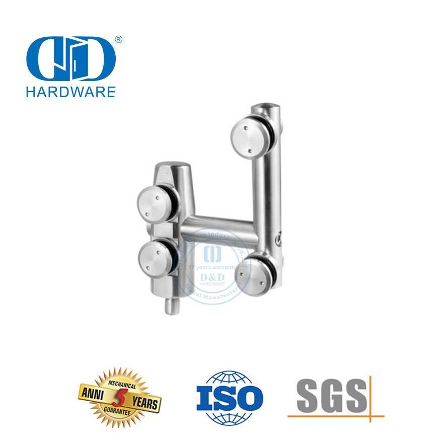Edelstahl-Glastür-Pivot-Möbelzubehör Obere Pivot-Schiebetür-Hardware-DDGP006